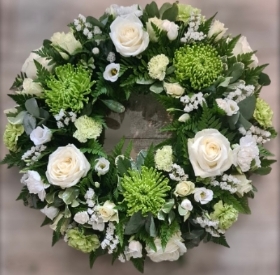 Green & White Wreath
