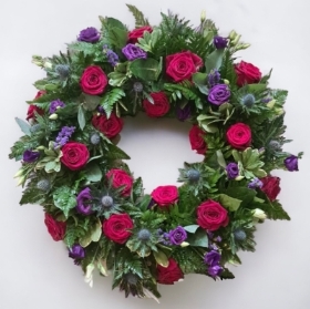 Red and Purple Wreath